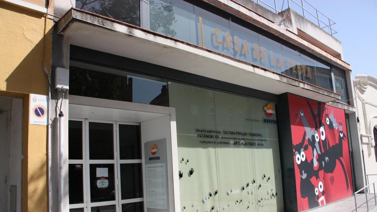 La Casa de la Festa de Tarragona, tancada fins aquest dissabte pels desperfectes de les pluges del dilluns.