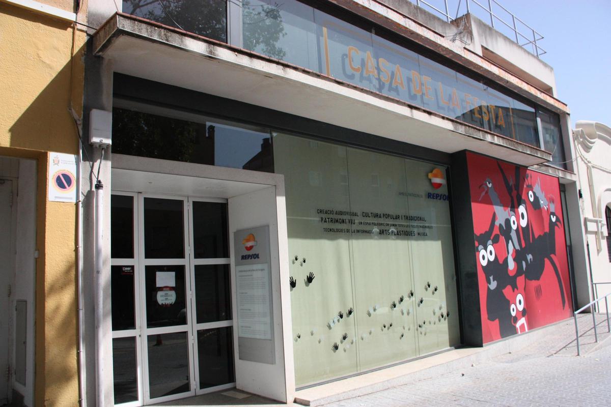 La Casa de la Festa de Tarragona, tancada fins aquest dissabte pels desperfectes de les pluges del dilluns.