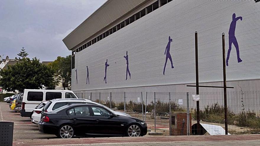 El trinquet municipal de Gandia, en una imagen de ayer.