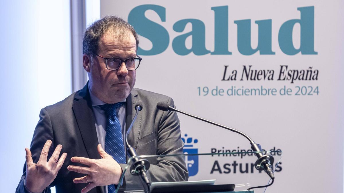 Pablo Álvarez, durante su intervención en la gala de los premios Salud 2024.