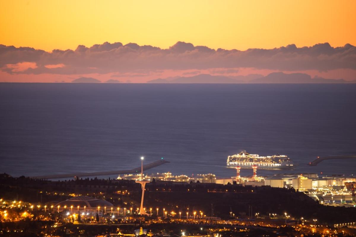 Mallorca vista desde Barcelona el 22 de noviembre de 2025