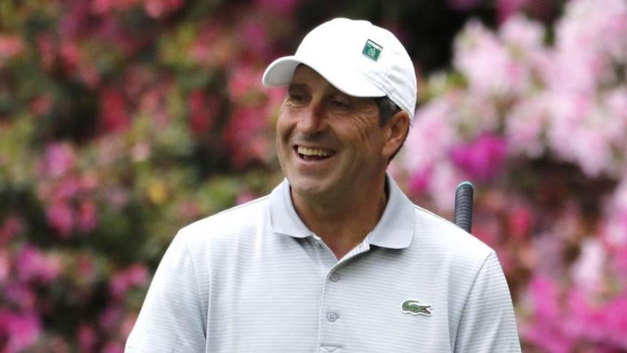 Olazábal, en abril pasado en el Masters de Augusta