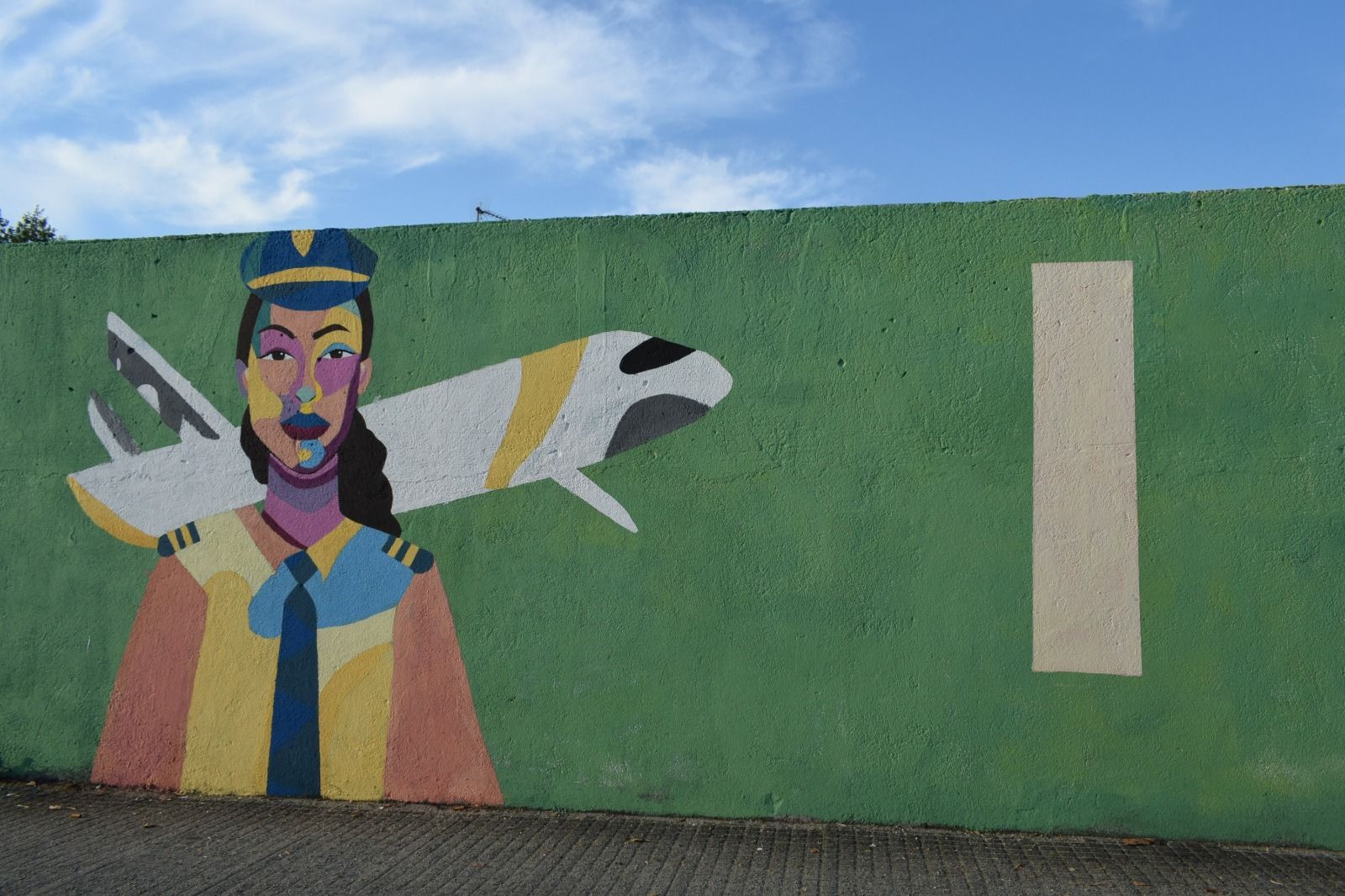 Mural por la igualdad en Moaña