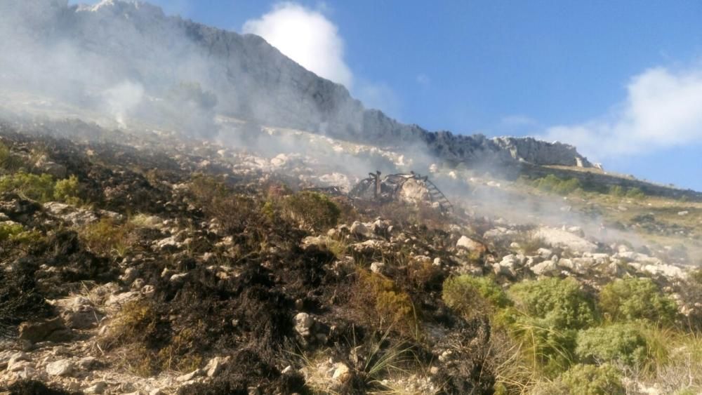 Muere el piloto de un ultraligero que se estrelló en el Puig de Massanella