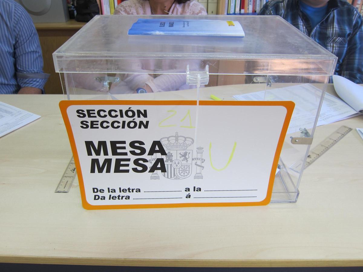 Urna electoral.