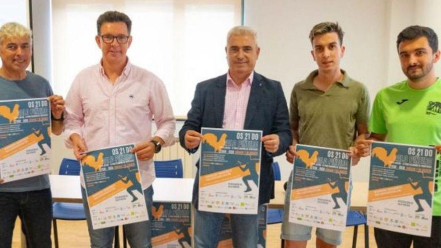 Presentación do cartel da carreira Os 21 do Galo Piñeiro |  C. do Pino