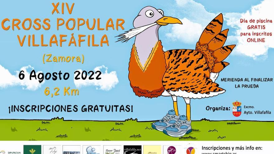 Cartel anunciador de la carrera en Villafáfila
