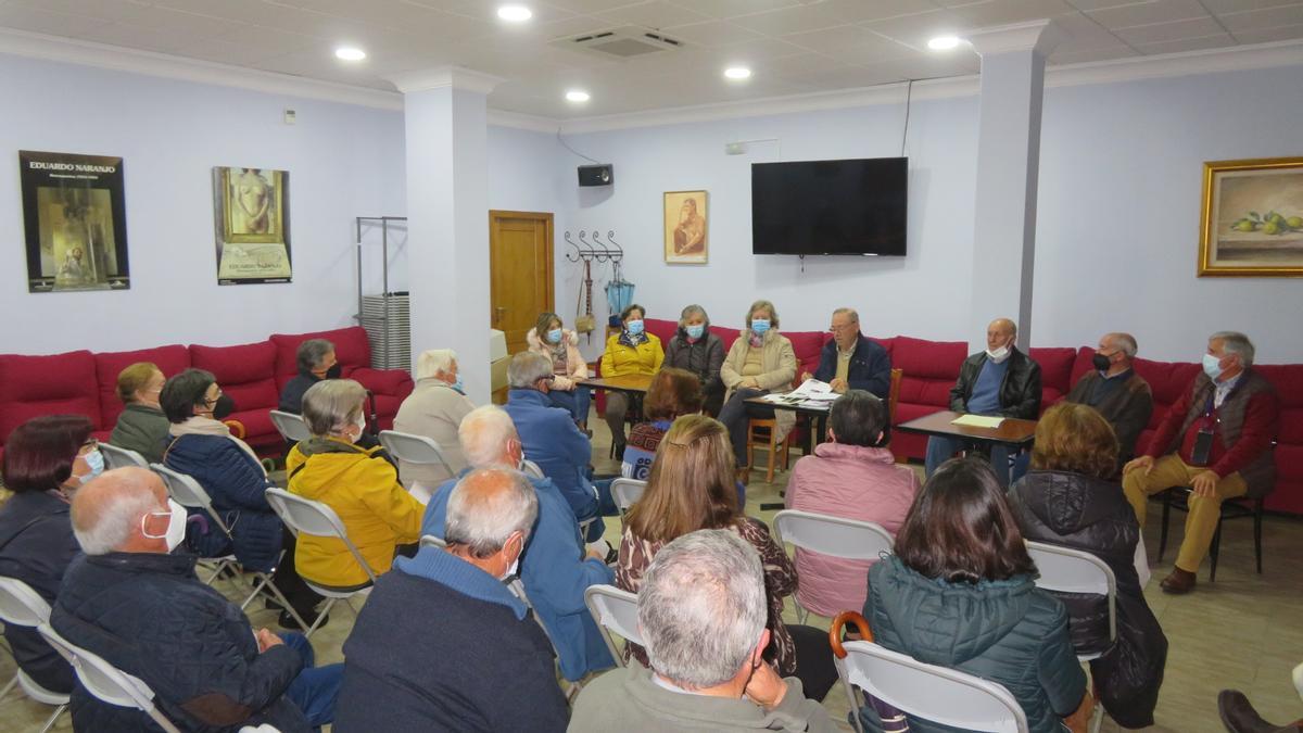 Imagen de la asamblea general de socios del colectivo de pensionistas