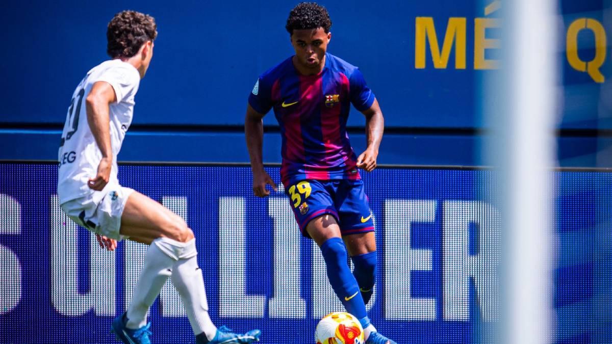 Shane Kluivert, en una imagen contra el Atlètic Lleida