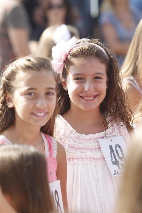 Las candidatas a la Corte de Honor Infantil, en l'Oceanogràfic