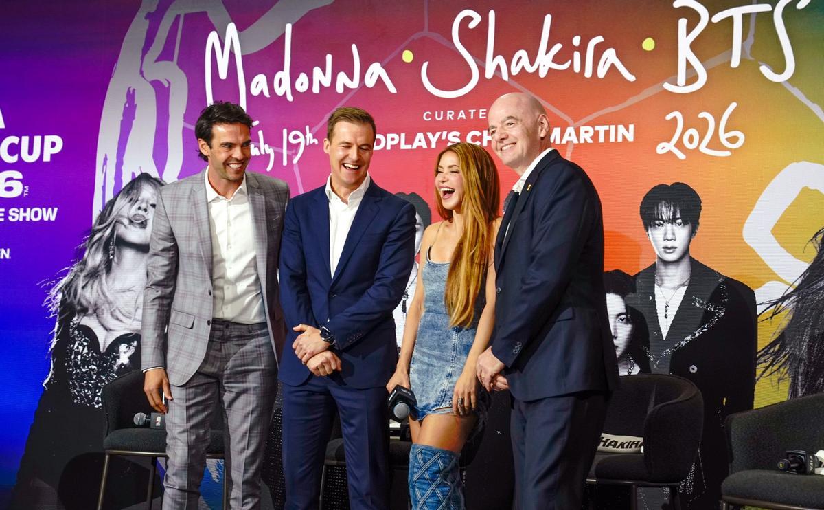 Shakira, en la presentación de 'Dai Dai' y del espectáculo de entretiempo en la final del Mundial