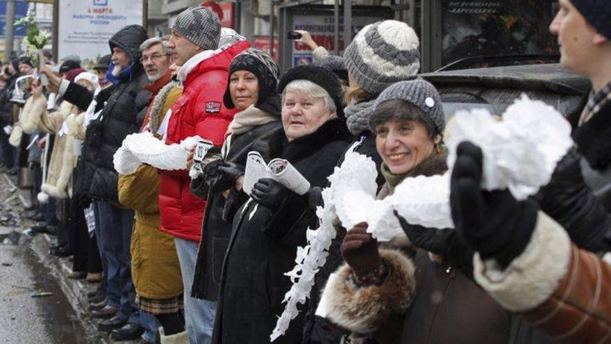 Cadena humana contra Putin