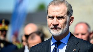 MAUTHAUSEN (Austria), 11/05/2025.- Spanish King Felipe VI participates in commemoration of the 80th anniversary of the liberation of the German Nazi Mauthausen concentration camp, in Mauthausen, Austria, 11 May 2025. EFE/EPA/MAX SLOVENCIK