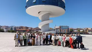 Finaliza el exitoso curso de arte de la Nebrija con un artística visita al Centro Niemeyer