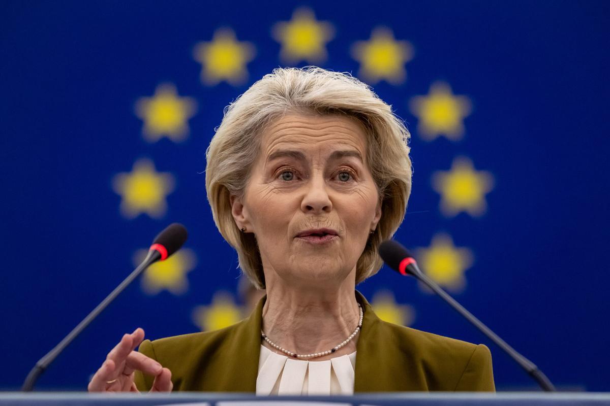 La presidenta de la Comisión Europea, Ursula von der Leyen.