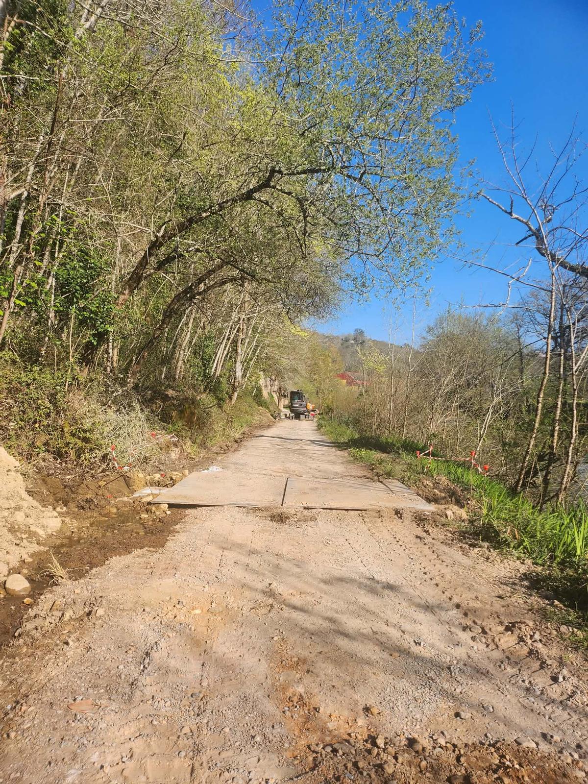 La zona en obras.