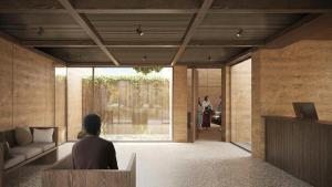 Render del interior del Tanatori Municipal dAnimals de Companyia de Terrassa