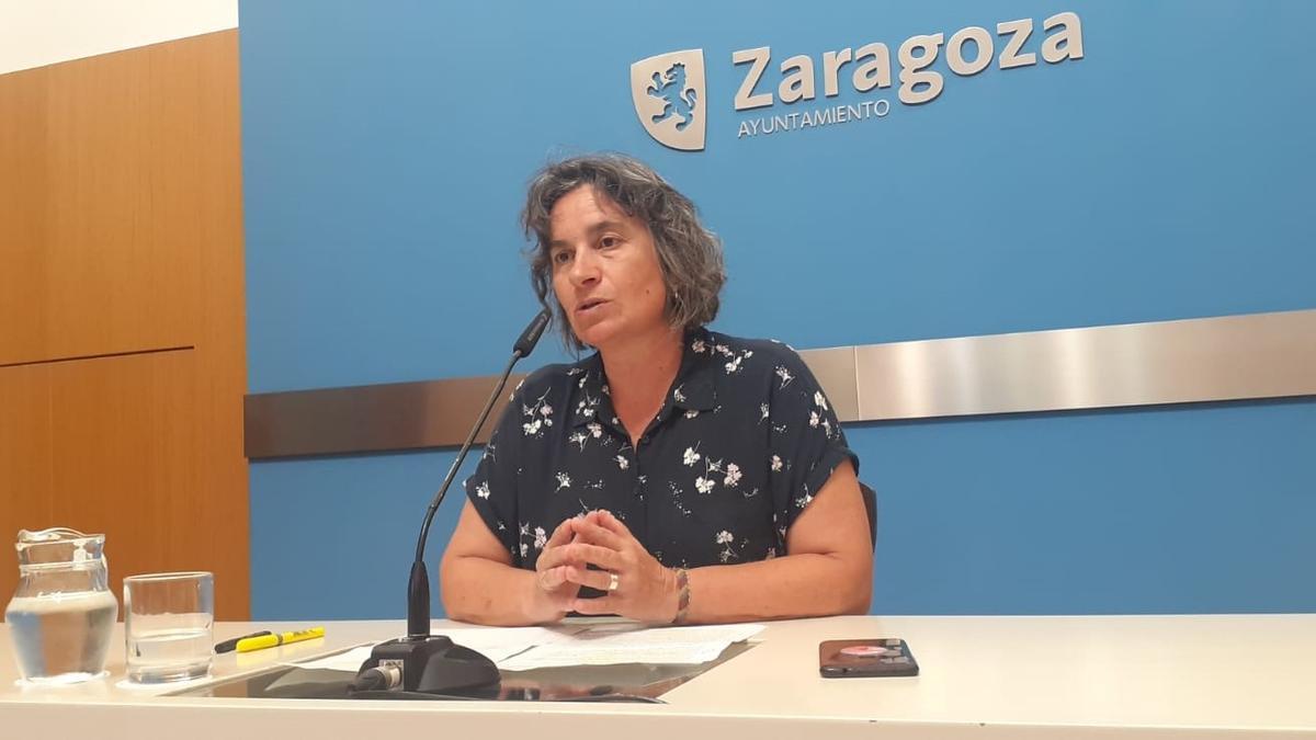 La concejal de ZeC en el Ayuntamiento de Zaragoza, Luisa Broto.