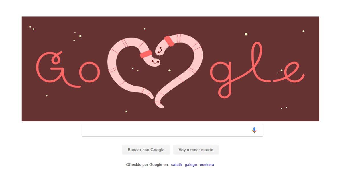 Google nos desea un feliz San Valentín