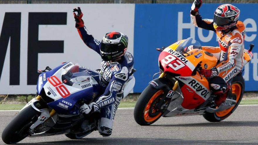 Ocho milésimas de segundo separan a Lorenzo y Márquez