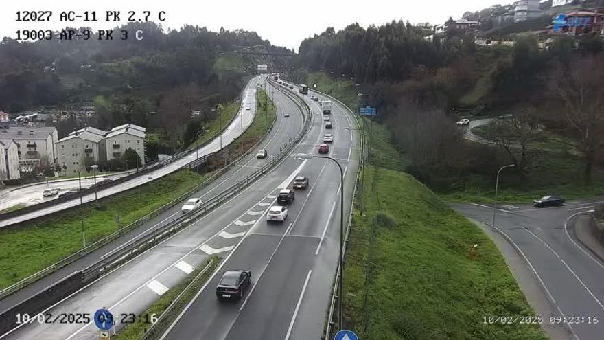 Siete heridos en un accidente múltiple por un jabalí en la autopista AP-9