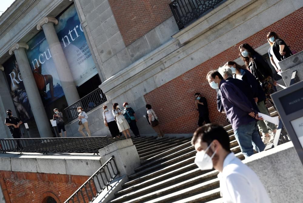 El triángulo del arte en Madrid se reencuentra con sus visitantes