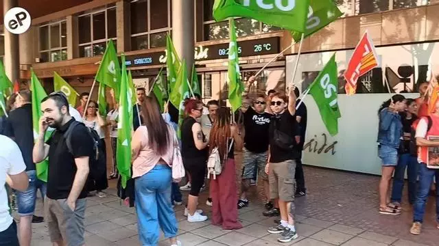 Protesta laboral en el sector de la logística y el transporte de mercancías