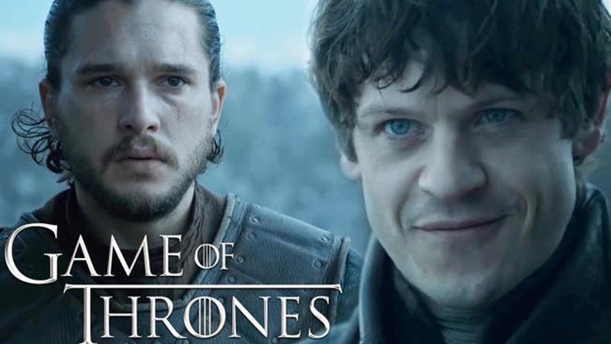 Ramsay Bolton y Jon Snow en el noveno capítulo.