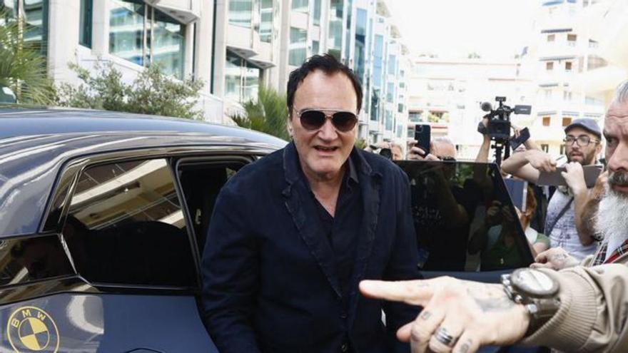 Quentin Tarantino, a su llegada a Cannes; . | Reuters