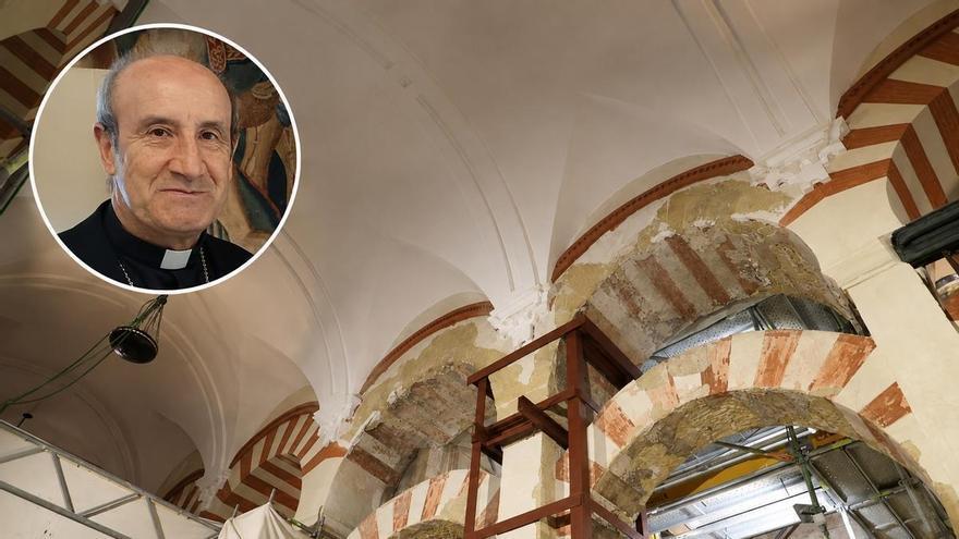 Jesús Fernández, obispo de Córdoba, un año después del incendio en la Mezquita-Catedral: "La restauración avanza, pero estamos optando más por la calidad que por la prisa"