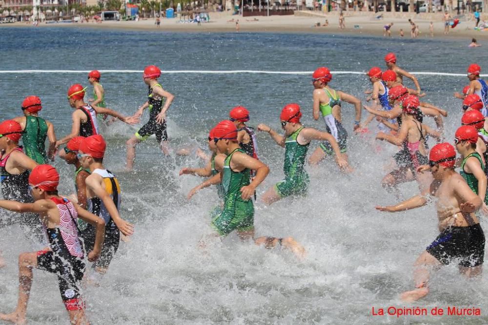 Final de triatlón de Deporte en Edad Escolar