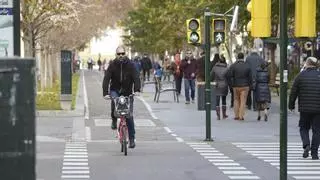 Solo el 14% de los ciclistas de Zaragoza utiliza la bici a diario