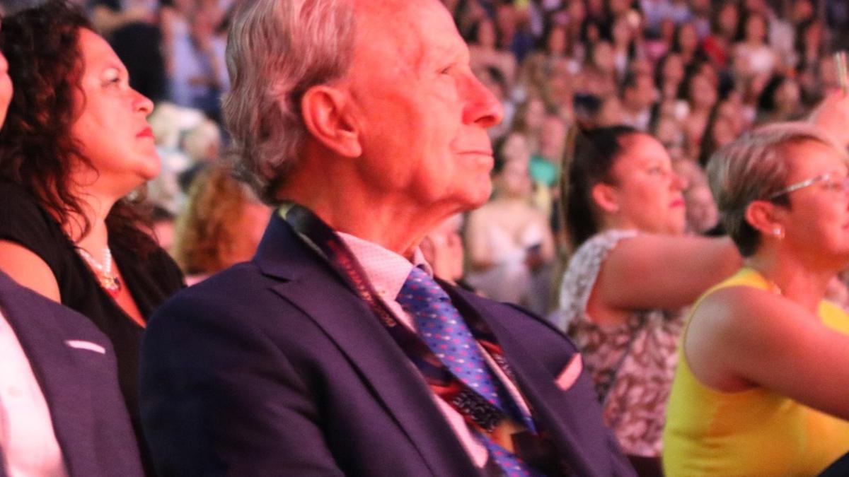 Ortega Cano disfrutando de la artista malagueña.