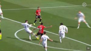 Ricardo de Burgos concedió, tras una larga revisión en el monitor del VAR, el tanto de Pablo Torre