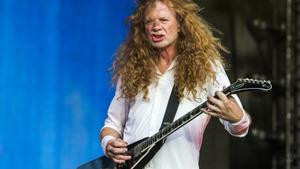 Dave Mustaine durante el concierto de la banda californiana Megadeth en Can Zam durante el Rock Fest de 2022, el 2 de julio de ese año.