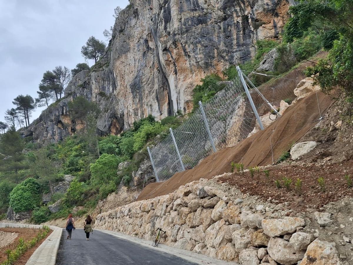 Así ha quedado el esencial Camí del Xap, en la Vall de Gallinera, tras su reapertura (imágenes)