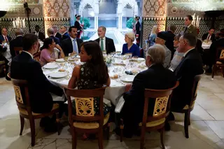 Más de 100 invitados, 35 jefes de Estado y 12 jefes de Gobierno acuden a la cena de los Reyes en el Alcázar