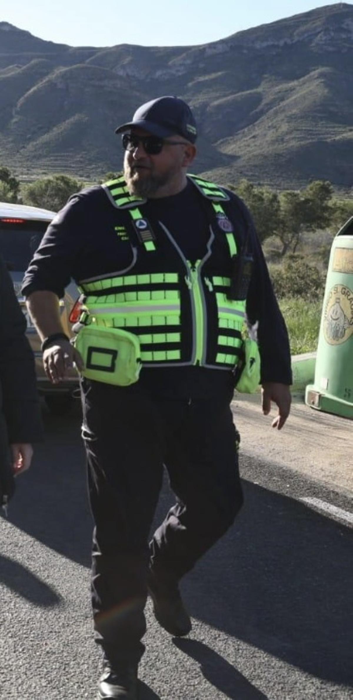 El responsable de Protección Civil de Cartagena, José Navarro, este domingo