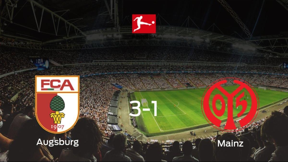 El FC Augsburg gana 3-1 al Mainz 05 y se lleva los tres puntos