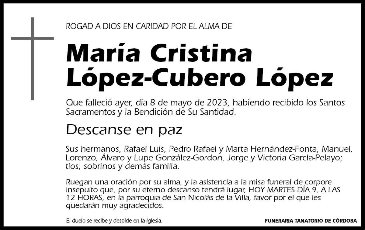 María Cristina López-Cubero López