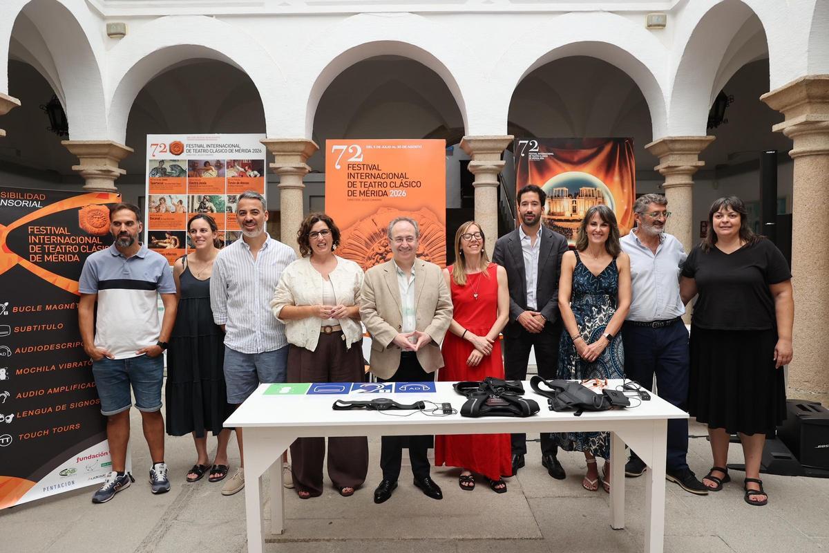 Presentación de las medidas de accesibilidad del festival de Mérida.