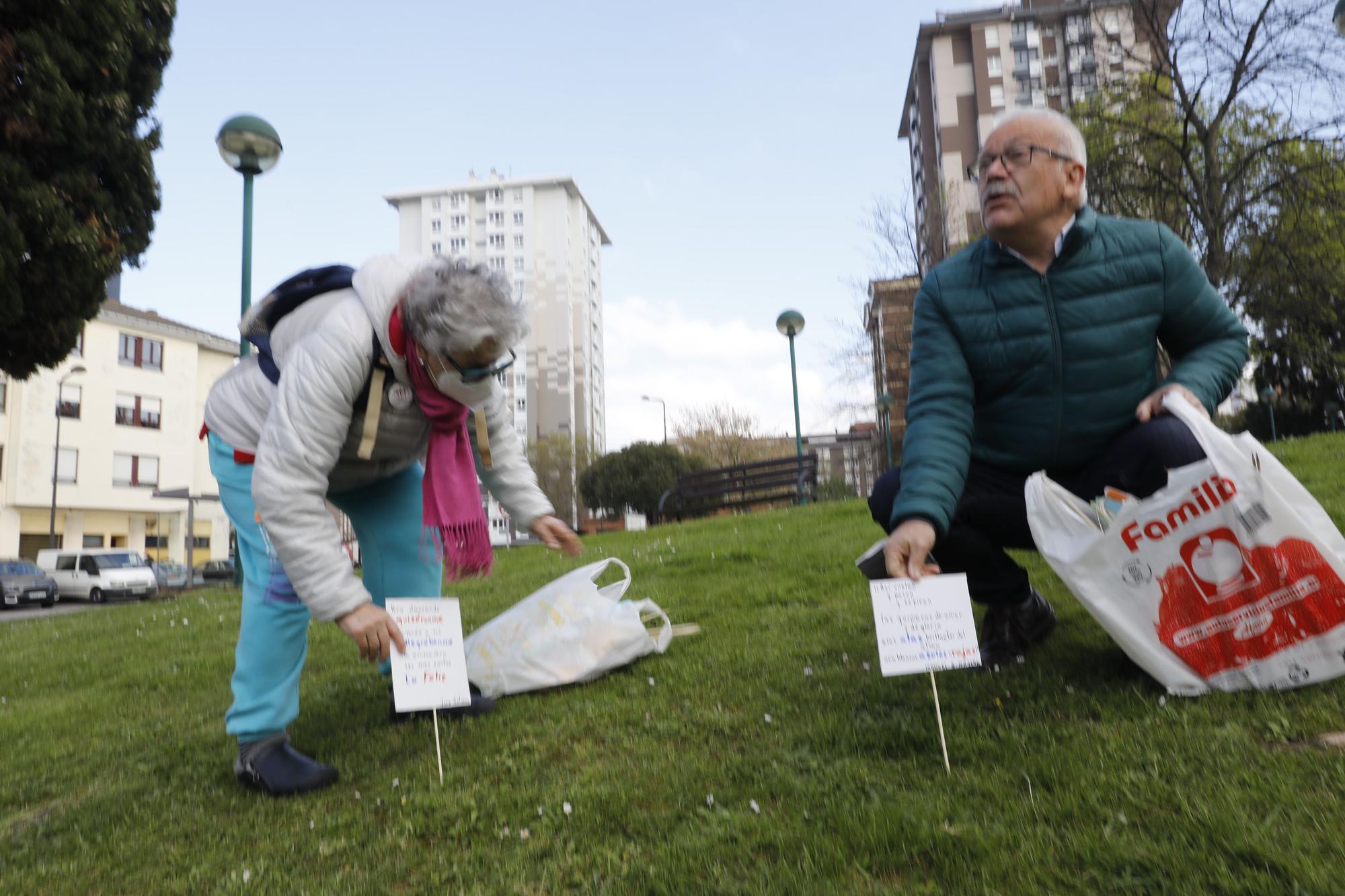 EN IMÁGENES: Los vecinos arrancan con abril libros mil decorando todo el barrio con poesía