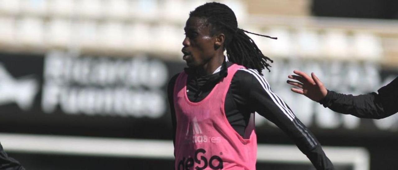 Richard Boateng durante un entrenamiento.