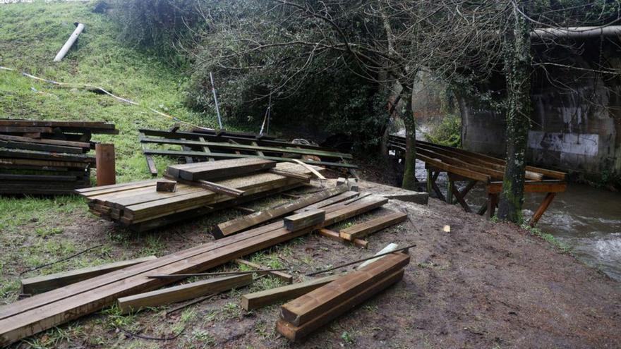 Se reanuda el arreglo del paseo del Gafos bajo la rúa da Estación