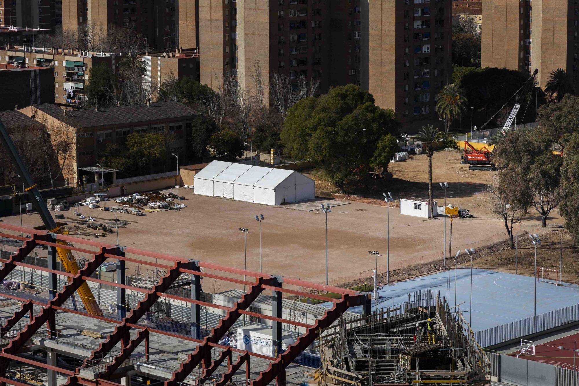 Así avanzan las obras del Roig Arena