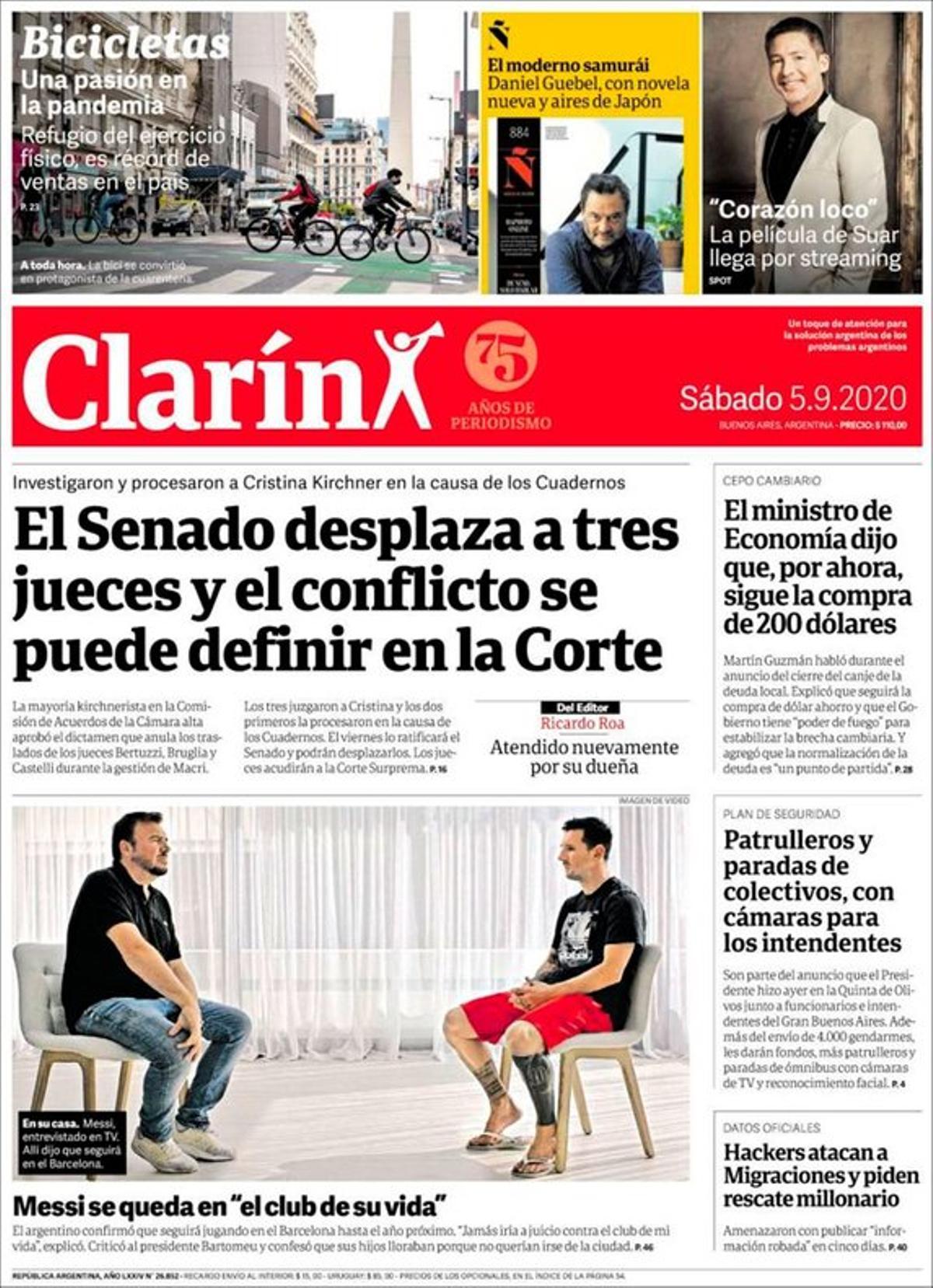 Messi se queda: las portadas de la prensa mundial