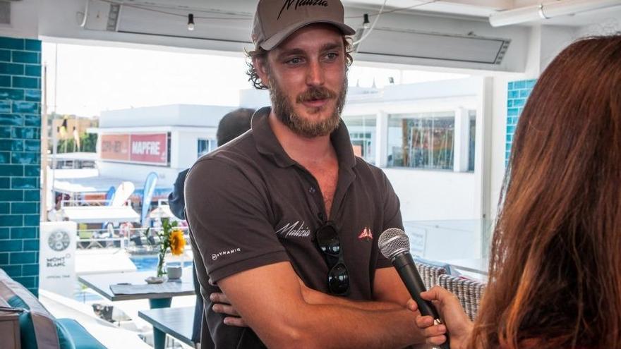 Pierre Casiraghi durante la entrevista.