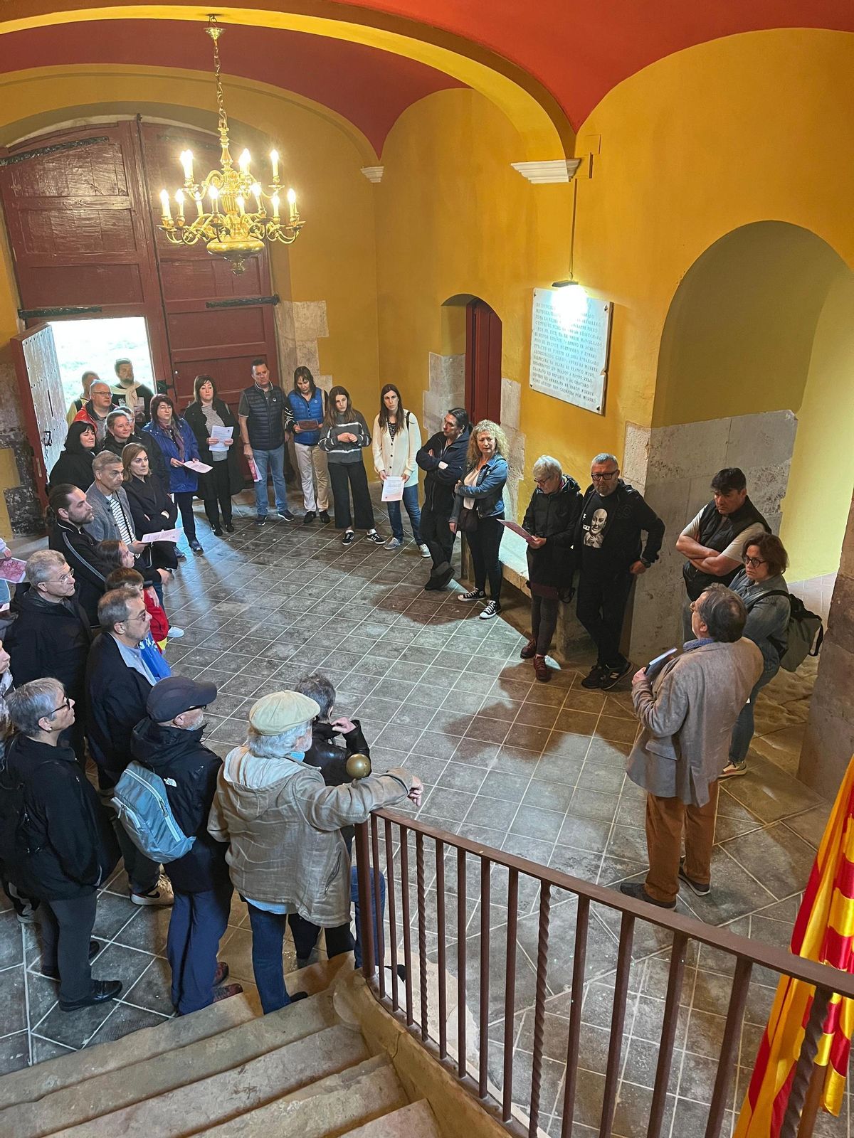 Interior de la Residència del Governador durant una visita