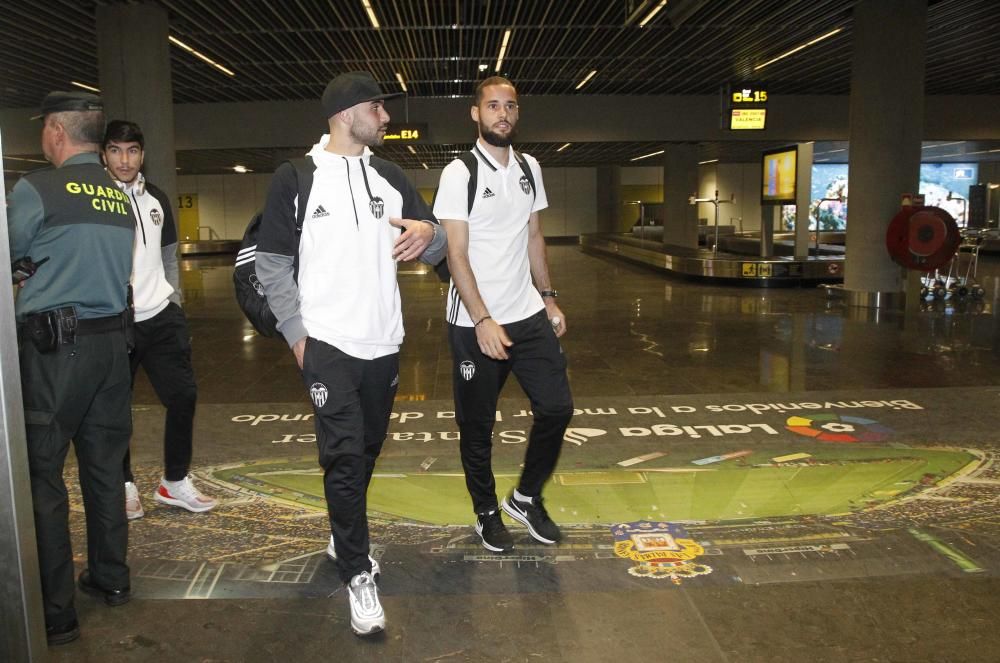 Llegada del Valencia CF a Las Palmas