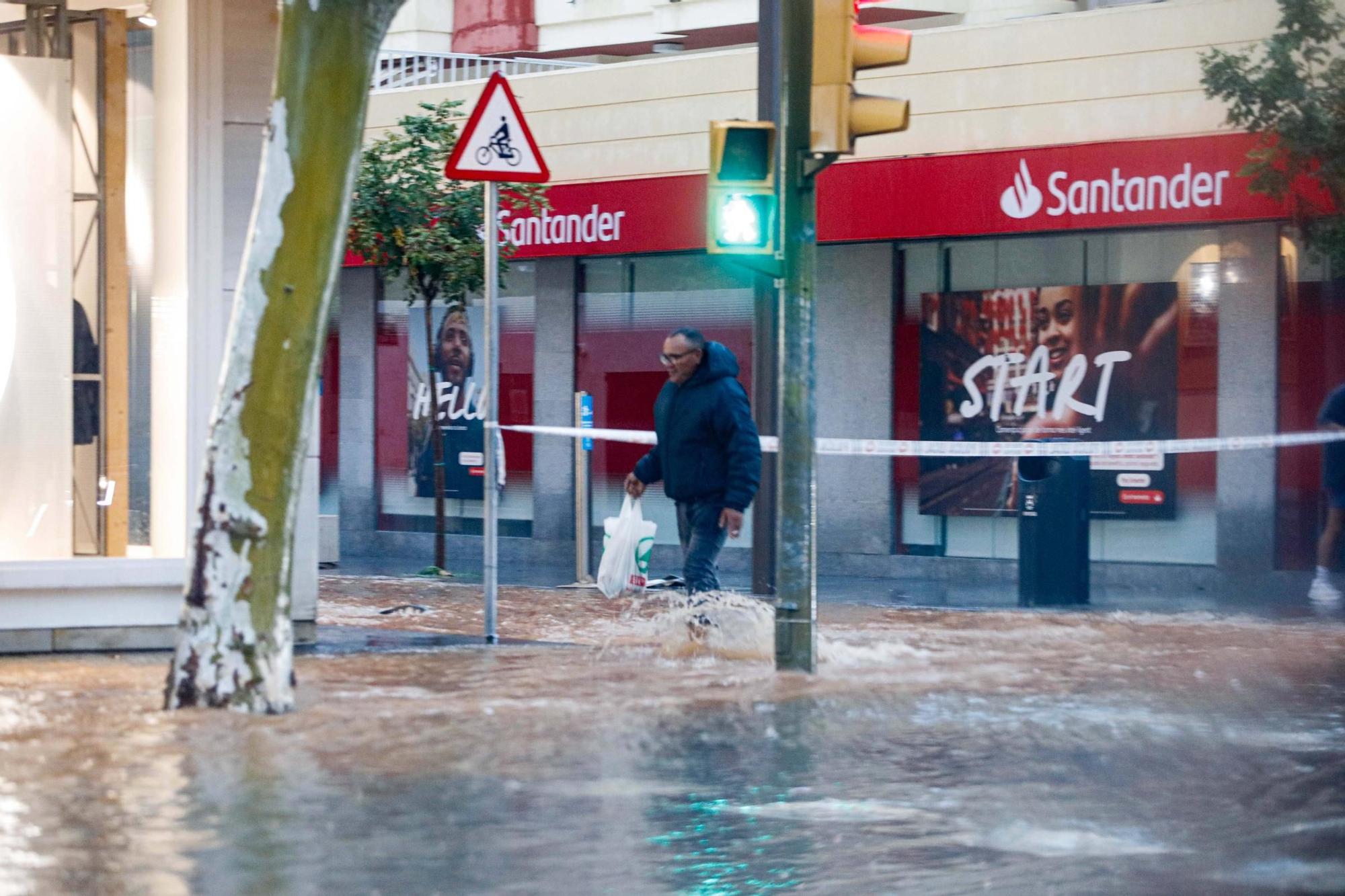 Las imágenes de la dana 'Alice' en la tarde del sábado en Ibiza